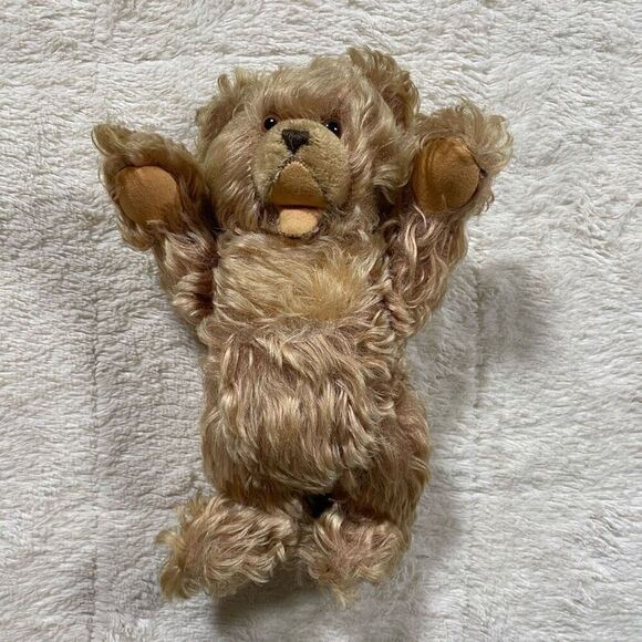 Vintage Steiff 1960s Mohair Zotty Teddy Bear Germany Jointed Glass Eyes - Picture 1 of 6